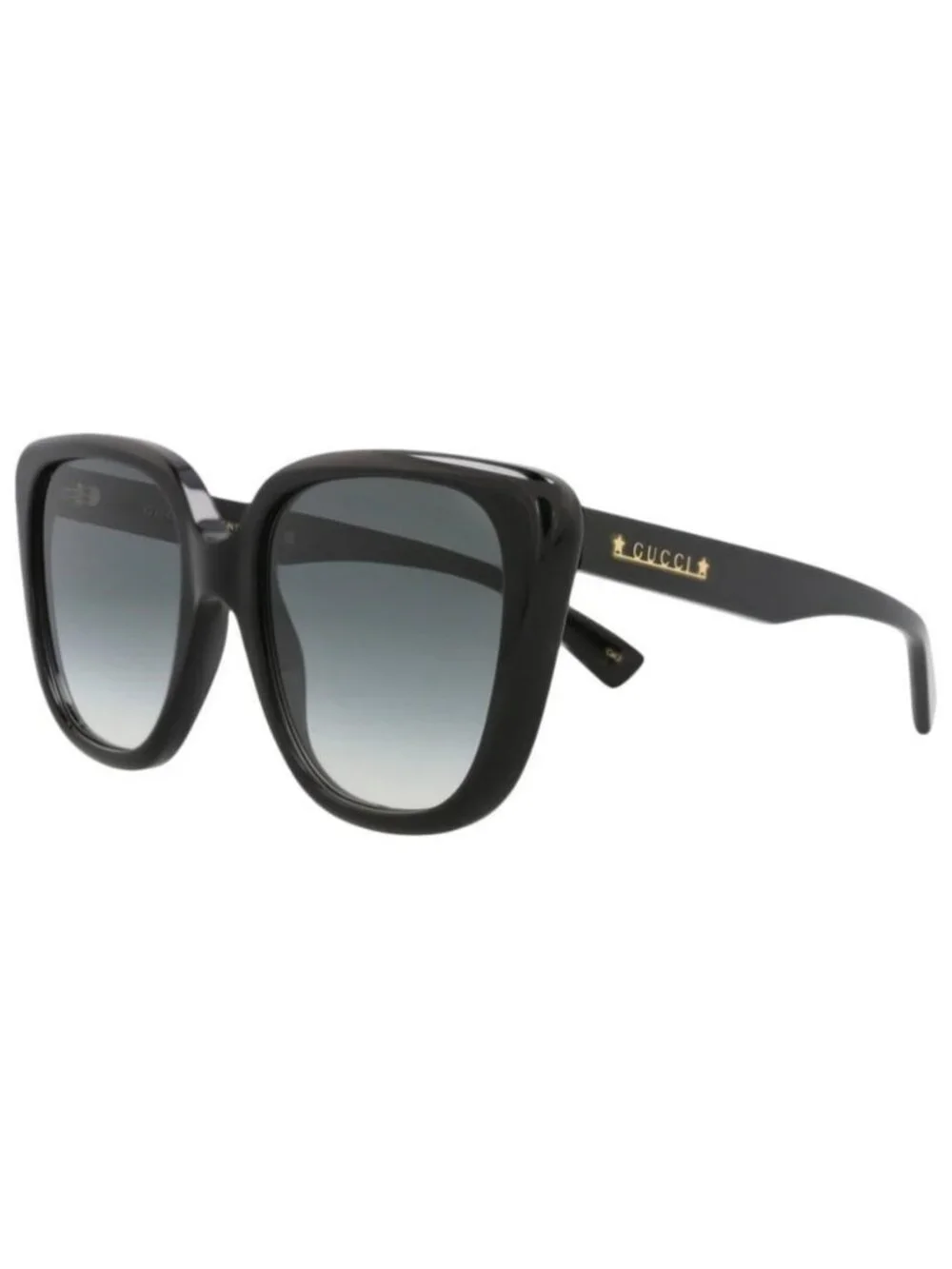 New Gucci Womens Cat Eye Black Black Grey Fashion Designer Sunglasses